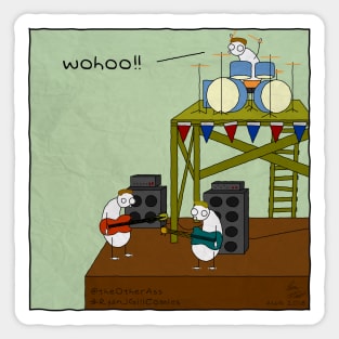 DIY Drum Riser - (TheOtherAss Comics) Sticker